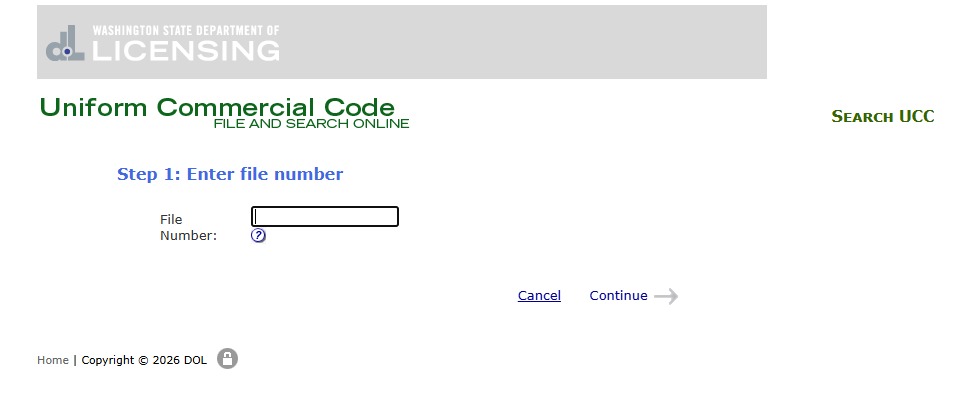 Choose “Search by File Number”